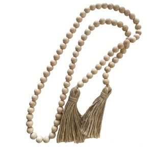 Farmhouse Wood Beaded Garland
